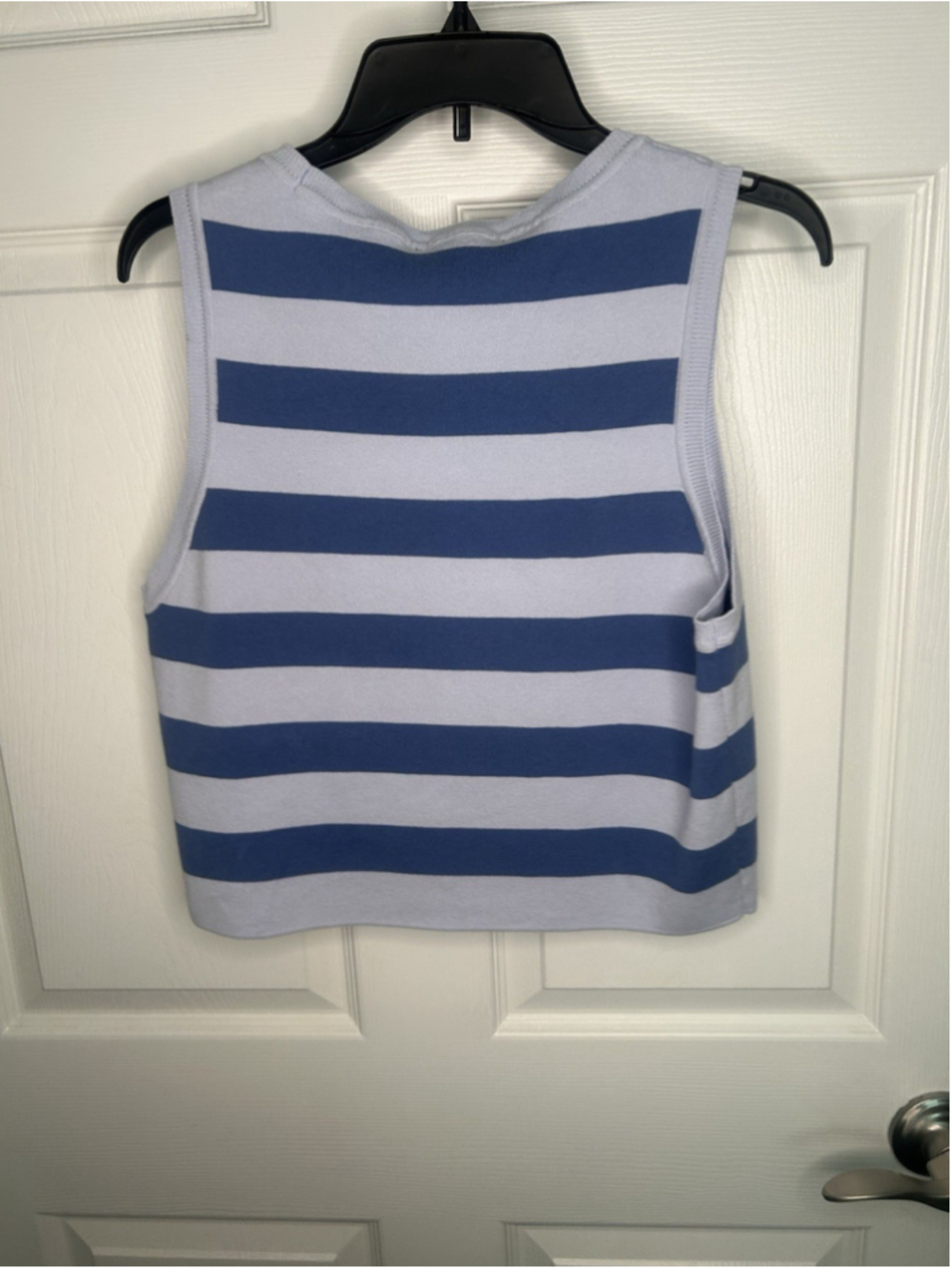 DKNY Jeans Sleeveless Top Women's Size XL NWT Navy Blue - Picture 2 of 8